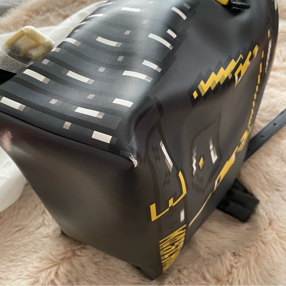 MOSCHINO X SIMS NWT runway leather pixel effect limited edition unisex back pack - Picture 14 of 16